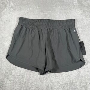 Three Nails Shorts Mens XL Gray 4" Inseam Running‎ Athletic Gym Drawstring